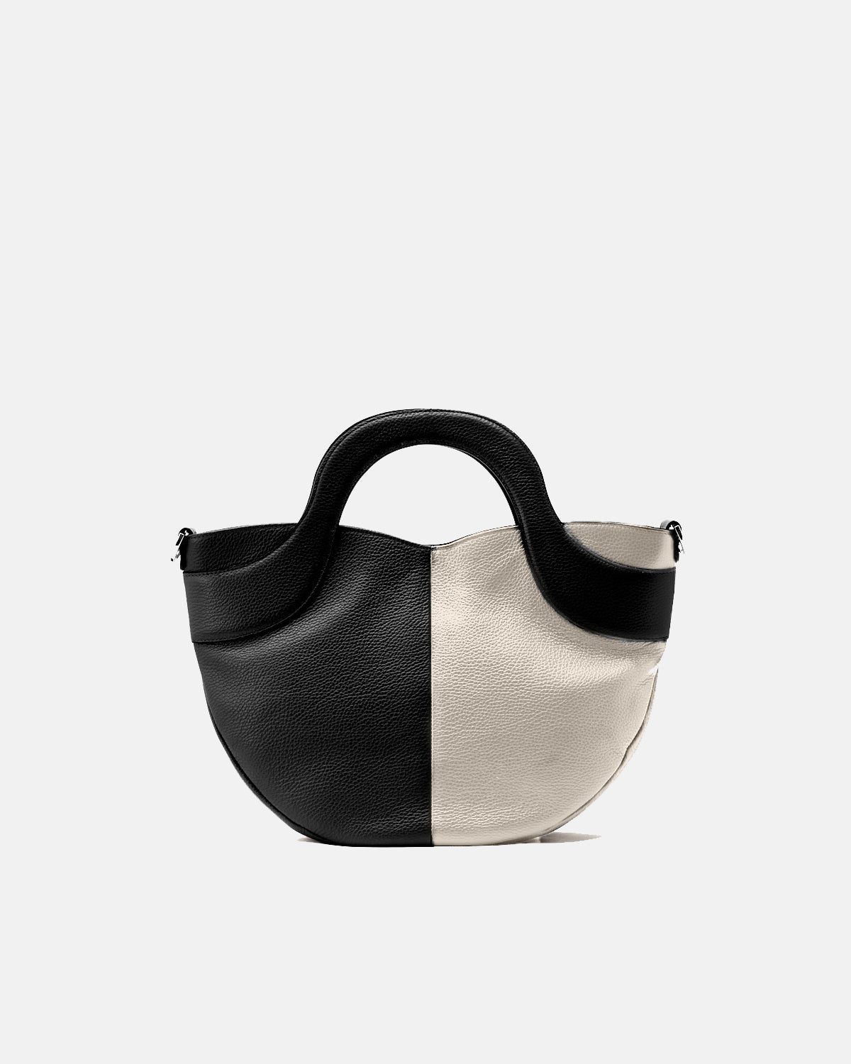 FLORA BICOLOR ROUNDED TOTE BAG - DOLLARO