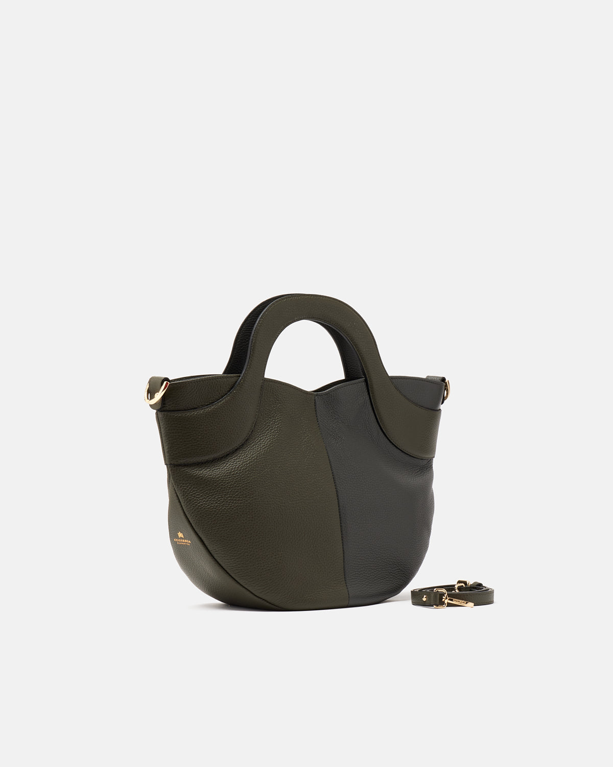 FLORA BICOLOR ROUNDED TOTE BAG - DOLLARO